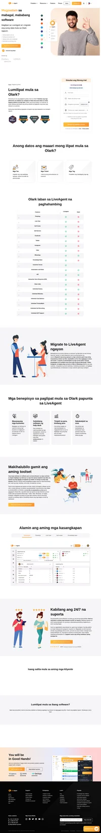 Umaasa na lumipat mula sa Olark papunta as LiveAgent? Sumali sa mga kumpanya tulad ng Huawei, BMW, Yamaha at O2 sa pagbibigay ng pandaigdigang suporta.