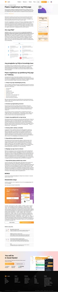 Ang FAQs ang pinakamadalas gamiting self-service option sa panahon ngayon. Kapag nagawa nang mahusay, malaki ang halagang idagdagdag nito para sa mga consumer.