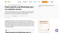Naghahanap ba kayo ng paraan para manatili kayong nakikipag-ugnayan sa inyong customer? Gamit ang LiveAgent, puwede ninyong gawing mahusay na customer service channel ang inyong WhatsApp.