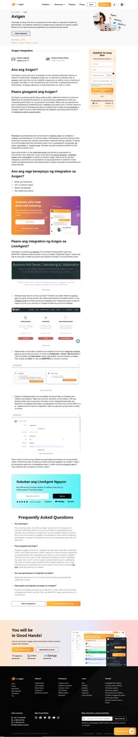 Bibigyan kayo ng Axigen ng isang office collaboration solution at email server. Alamin kung paano mag-integrate nito sa LiveAgent sa ilang madaling hakbang.