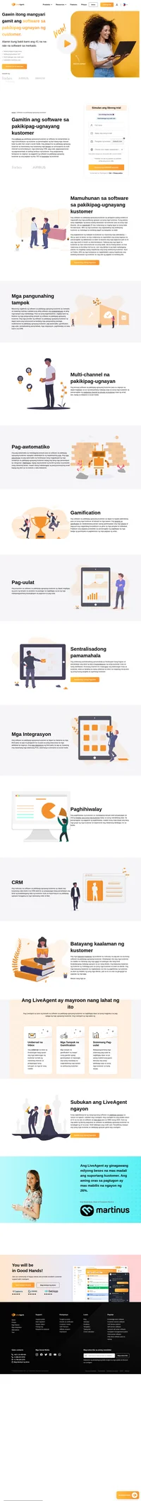 Pinapabuti ng LiveAgent ang kasiyahan ng kustomer gamit ang multi-channel na software sa pakikipag-ugnayang kustomer. Tingnan ang mga benepisyo ng LiveAgent at makita sa sarili mo.