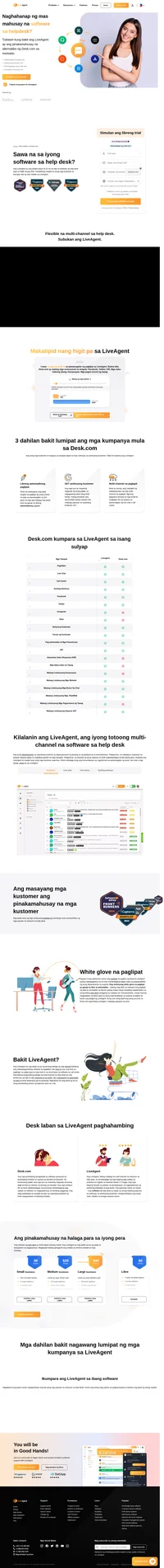 Tingnan kung bakit ang LiveAgent ang pinakamahusay na alternatibo sa Desk.com. Alamin ang mga benepisyo at mag-sign up para sa libreng 14-araw, walang kondisyon sa pagsubok ngayon.