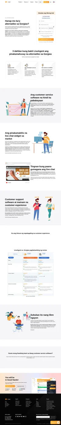Naghahanap ka ba ng alternatibo sa Gorgias? Ihinto na ang paghahanap at subukan na ang LiveAgent para sa lahat ng inyong pangangailangan sa customer support. May kasamang 14-araw na libreng trial.
