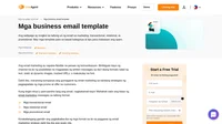 Sa business email template, mabilis kayong makakagawa ng email campaigns. Kailangan lang ninyong i-adjust ang template sa inyong pangangailangan.