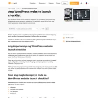 Ang WordPress website launch checklist namin ang tutulong sa inyong paghandaan ang project para mas lumago nang walang kaakibat na errors. Ito ang ultimate na point-by-point guide.