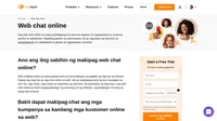 Web chat online ay isang paraan para sa komunikasyon sa pagitan ng mga tao sa internet. Web chatting online ay hindi nangangailangan ng anumang uri ng software.