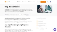 Ang help desk checklist na ito ay makatitiyak na ang customer ninyo ay palaging nakatatanggap ng top-notch treatment.