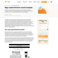 Pakinabangan ang aming highly converting replenishment email templates para sa beauty products, perishable goods, at marami pa.