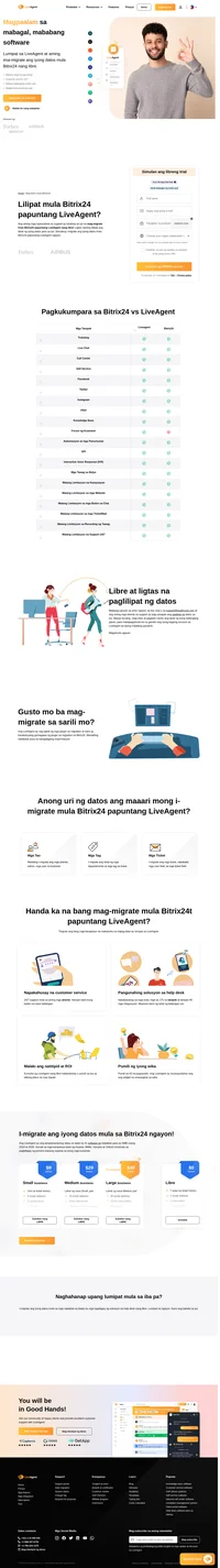 Ang LiveAgent ay ang rated na #1 software sa helpdesk para sa SMB noong 2019 at 2020. Gusto mo bang mag-migrate mula Bitrix24 papuntang LiveAgent? Sagot ka namin!