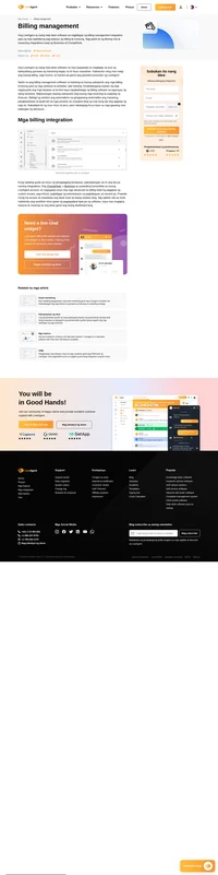 Asikasuhin nang mas maigi ang inyong billing, mga invoice, payment authorization, at marami pa gamit ang billing tools at integrations ng LiveAgent.