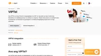 Ang VIPTel ay isang Slovak na tagabigay ng VoIP na nag-aalok ng mga serbisyo sa komplikadong tawag para sa mga kliyente ng negosyo. Mas maraming matutunan tungkol sa pagsasama ng VIPTel sa LiveAgent.