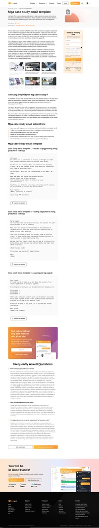 Ipakita kung paano matutulungan ng mga produkto ninyo ang potential customers sa pagkamtan ng layunin nila at maalis ang mga bottleneck gamit ang aming case study email templates.