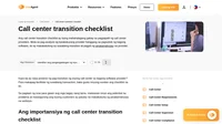 Gusto ba ninyong palitan ang inyong software provider pero hindi ninyo alam kung saan magsisimula? Itong pinakamagaling na call center transition checklist ang makatutulong sa proseso nang walang hassle.