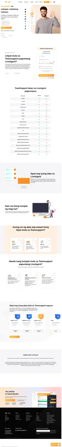 Ang aming mga ahente sa suporta ay malugod na tutulong sa iyo sa paglipat ng iyong data nang ligtas at walang kahirap-hirap. Ang LiveAgent ay ang pinaka nasuri at #1 na na-rate na software sa help desk para sa SMB noong 2019 at 2020. Sumali sa mga kumpanya tulad ng Huawei, BMW, Yamaha, O2 at Unibersidad ng Oxford sa pagbibigay ng pinakamahusay sa mundong suporta.