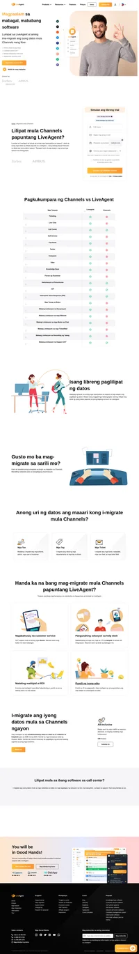 Iniisip mo ba na mag-migrate mula Customerly papuna sa ibang software? Subukan ang LiveAgent bilang iyong susunod na software sa help desk. I-migrate ang iyong datos ngayon.