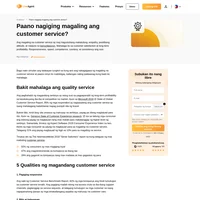Ang paghahatid ng quality customer service ay ang susing sangkap sa pagpapanatili ng long-term profitability sa kasalukuyang iba-iba at competitive na market.