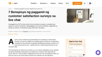 Madali ninyong makakalap ang customer feedback sa live chat gamit ang mga customer satisfaction survey. Tingnan ang 7 benepisyo para malaman ang detalye.