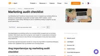 Ang marketing audit checklist ay magandang paraan para masiguradong nasa tamang direksiyon ang business ninyo. Ito ang mga bagay na kailangang ikonsidera bago magsimula.