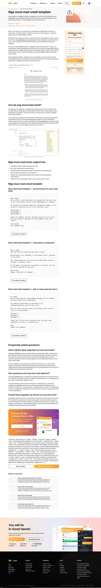 Alamin kung paano magsulat ng email templates para sa mga kinakailangang basahing impormasyon ng inyong customers at empleyado.