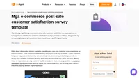 Siguraduhing matagumpay ang e-commerce post-sale customer satisfaction surveys ninyo gamit ang aming mga pre-made at highly converting na templates.
