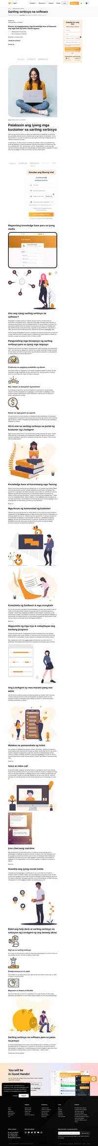 Palawakin ang iyong mga kakayahan sa suporta gamit ang help desk at sariling serbisyo na software ng LiveAgent. Hayaan ang iyong mga kustomer na malutas ang mga isyu sa kanilang sarili -- 24/7.