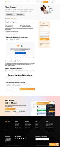 I-sync ang iyong mga contact sa integration ng SharpSpring. Ang integration na ito ay pinagsasama ang iyong mga contact sa LiveAgent kung saan masusubaybayan mo ang lahat ng komunikasyon.
