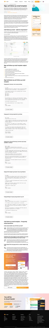 Dapat alam ng bawat sales representative kung paano pakinabangan ang power ng email templates para sa epektibong pag-follow-up matapos ang isang call. Handa na kayong subukan?