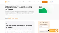 Ang LiveAgent ay walang limitasyon sa recording ng tawag, ibig sabihin ang bawat tawag ay naka-record at nakatago para sa layuning legal o pagsasanay.