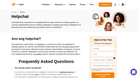 Ang helpchat ay isang function na nagbibigay sa customers at visitors ng posibilidad na makipag-ugnayan sa customer representatives. Makokontak sila anumang oras.