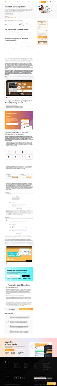 Magbigay ng magaling na email support gamit ang Microsoft Exchange Server integration para sa LiveAgent help desk system ninyo.