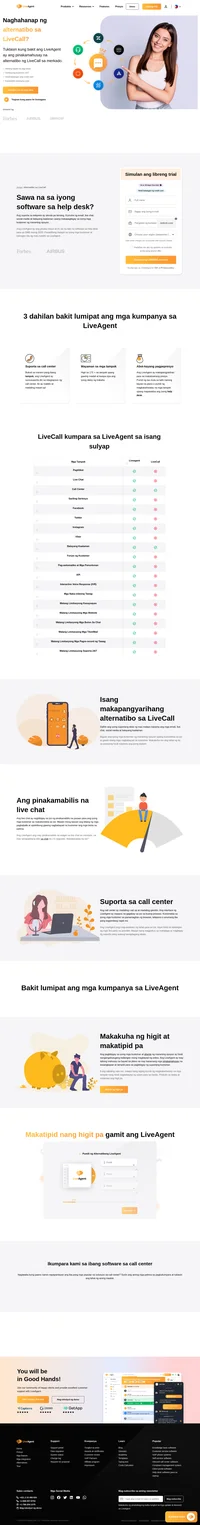 Nais ng mahusay na suporta sa pagtawag? Subukan ang LiveAgent na maaaring magawa ang higit pa sa mga tawag sa telepono. Alamin ang tungkol sa mga benepisyo at pangunahing tampok ng help desk sa LiveAgent.