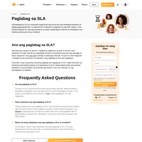 Ang ilang mga negosyo ay ginusto o obligadong magkaroon ng tiyak na Service Level Agreement sa lugar. Ang SLA ay nagtatakda ng tiyak na timeframe.