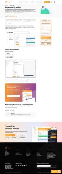 Maglagay ng search widget sa iyong website at hayaan ang iyong mga nagtitingin na maghanap para sa mga artikulo, forum at mga board ng mungkahi direkta mula sa iyong website.