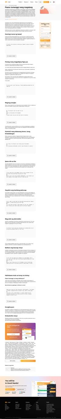 Sa kasamaang palad, minsan ay kailangan nating kumontra o tanggihan ang isang customer. Kaya heto ang ilang tips para magalang na makatanggi.