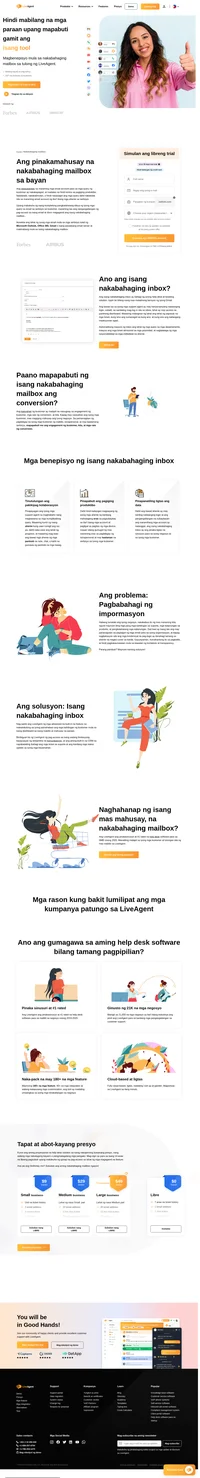 Nag-aalok ang LiveAgent ng mga advanced na built-in na feature na makakatulong sa iyong pamahalaan ang mga kahilingan ng kustomer mula sa isang nakabahaging mailbox sa isang mabilis at mahusay na paraan.