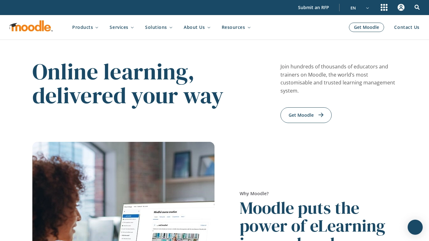 Powerful, customizable online learning with Moodle—trusted by millions. Flexible, secure LMS for schools, businesses, and more. Try now!