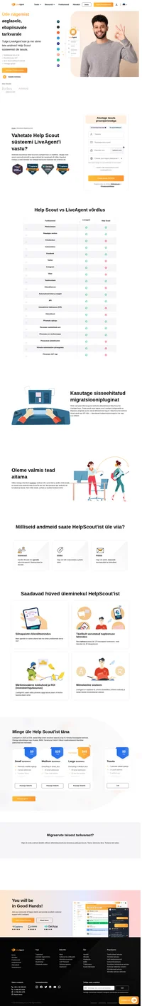 Üleminek HelpScout'ilt LiveAgent'ile on imelihtne. Järgige meie samm-sammult juhendit ja tehke seda ise või võtke abi saamiseks ühendust meiega.
