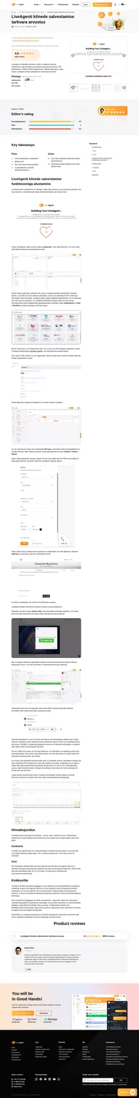 Kaalute oma kõnede salvestamise tarkvaraks LiveAgenti? Vaadake meie ülevaadet ja uurige, kuidas see meie üldise testi ajal toimis.
