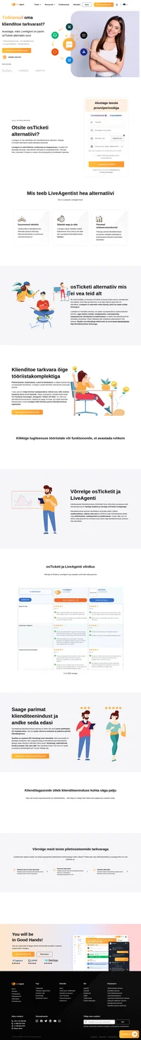 Otsite õiget osTicketi alternatiivi? Võrrelge Liveagenti ja osTicketit kohe ning saage omale parem klienditeeninduse tarkvara juba täna.