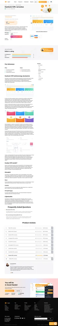 Kavkom IVR võib olla teie ettevõtte jaoks õige valik. Vaadake meie arvustust ja hankige selle toimivuse kohta lisateavet.