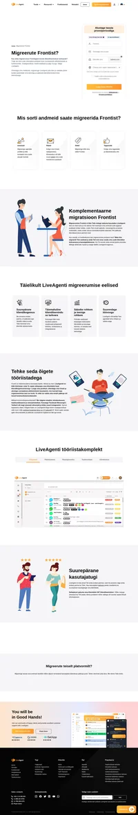 Kas soovite oma andmed Frontist teise lahendusse üle viia? Heitke pilk LiveAgenti ja vaadake selle eeliseid. Alustage oma tasuta prooviversiooni juba täna.