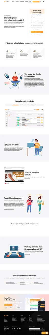 Kas otsite alternatiivi Helprace lahendusele? Kas olete näinud LiveAgent lahendust? Vaadake erinevaid kasulike funktsioone, miks LiveAgent on parim alternatiiv.