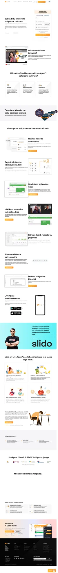 Tehke ja saage rahvusvahelisi kõnesid kohaline hindadega kasutades selleks LiveAgent softphone tarkvara. Oleme partnerluses 99% VoIP pakkujatega.