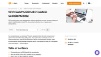SEO kontrollnimekiri uutele veebisaitidele tagab liikluse ja külastajate suhtluse suurenemise. Arendage selle üksikasjaliku juhendi abil otsingumootoritele optimeerimist.