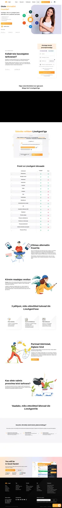LiveAgent on kasutajatoe lahendus, mis võimaldab teil oma klienditeenindust uuele tasemele viia. E-post, reaalajas vestlus, sotsiaalmeedia (Facebook, Instagram ja muu).