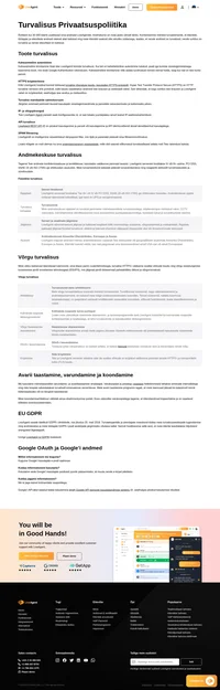 Andmete turvalisus on LiveAgenti jaoks oluline. Meie serverid on majutatud IV või III+ taseme, PCI DSS, SSAE-16 või ISO 27001 nõuetele vastavates rajatistes.