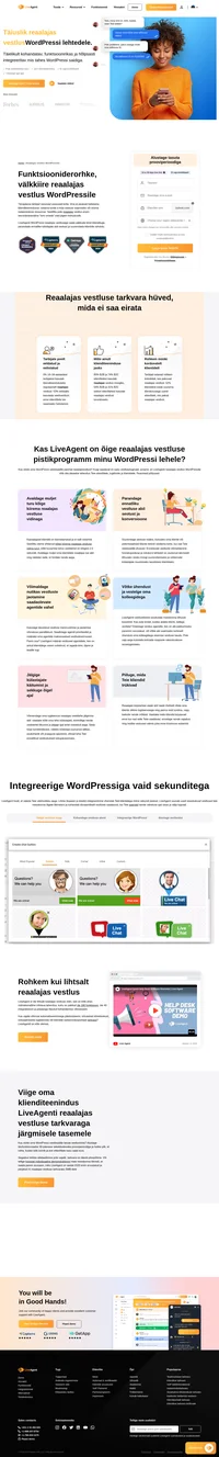 LiveAgenti reaalajas vestlusega WordPressile saate pakkuda silmapilkset klienditeenindust, parandada proaktiivsete päästikute abil kaasamist ning suurendada kliendirahulolu.
