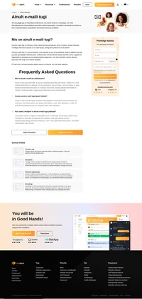 Mõnedes ettevõtetes kasutatakse ainult e-maili tuge. Aius moodus, kuidas selliste ettevõtete kliendid nendega ühendust saavad on läbi e-maili, ühtegi teist platvormi ei eksisteeri.