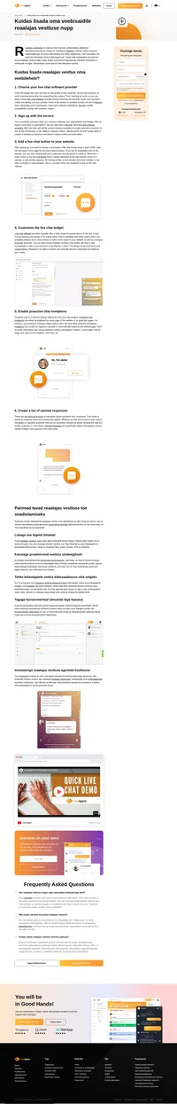 Reaalajas vestluse vidina olemasolu ettevõtte veebisaidil on igas suuruses ettevõtetele peaaegu hädavajalik. Õppige seda integreerima.