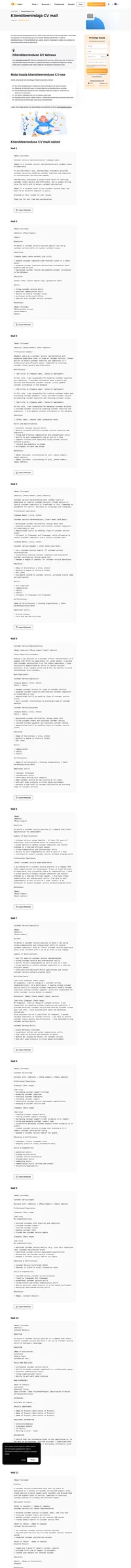 Kas otsite võimalust oma unistuste töökoha leidmiseks? Meie kasulike näpunäidete ja mallide abil saate teada, kuidas kirjutada tõhusat klienditeeninduse CV-d.